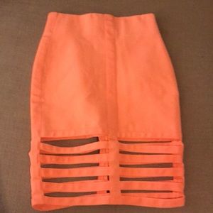 Wow Couture Bandage cutout skirt